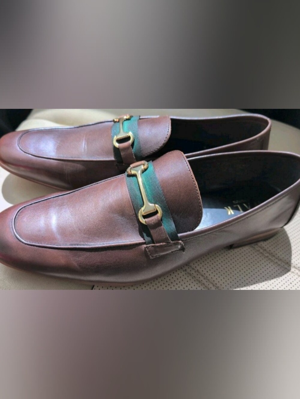 Walk London Brown Horsebit Loafers  Size 10 Mens Leather Dress Shoes